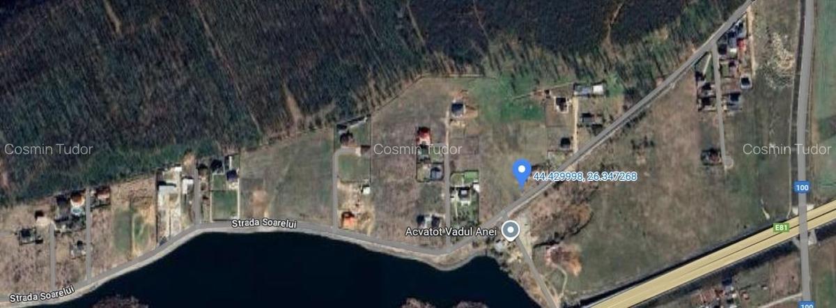 Teren liber cu vedere la lac, utilități și acces rapid A2 - Brănești - 2