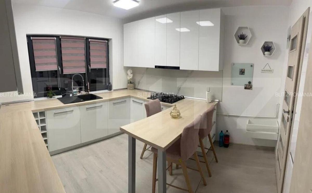 Casa mobilat modern, 3 camere, dressing, parcare, curte 450 - 3