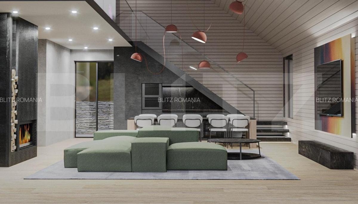 Cabana moderna, 6 camere, 400 mp, zona Muntele Rece - 4