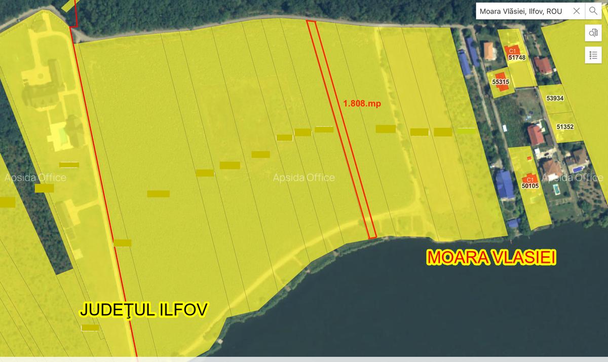 Teren de vânzare cu acces direct la lac, între pădure și apă – Moara Vlăsiei - 2