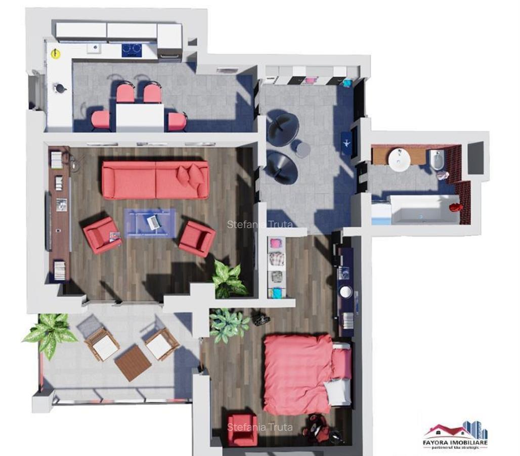 Apartament 2 Camere Tip A2.2 de in Ansamblul Green Residenc - 2