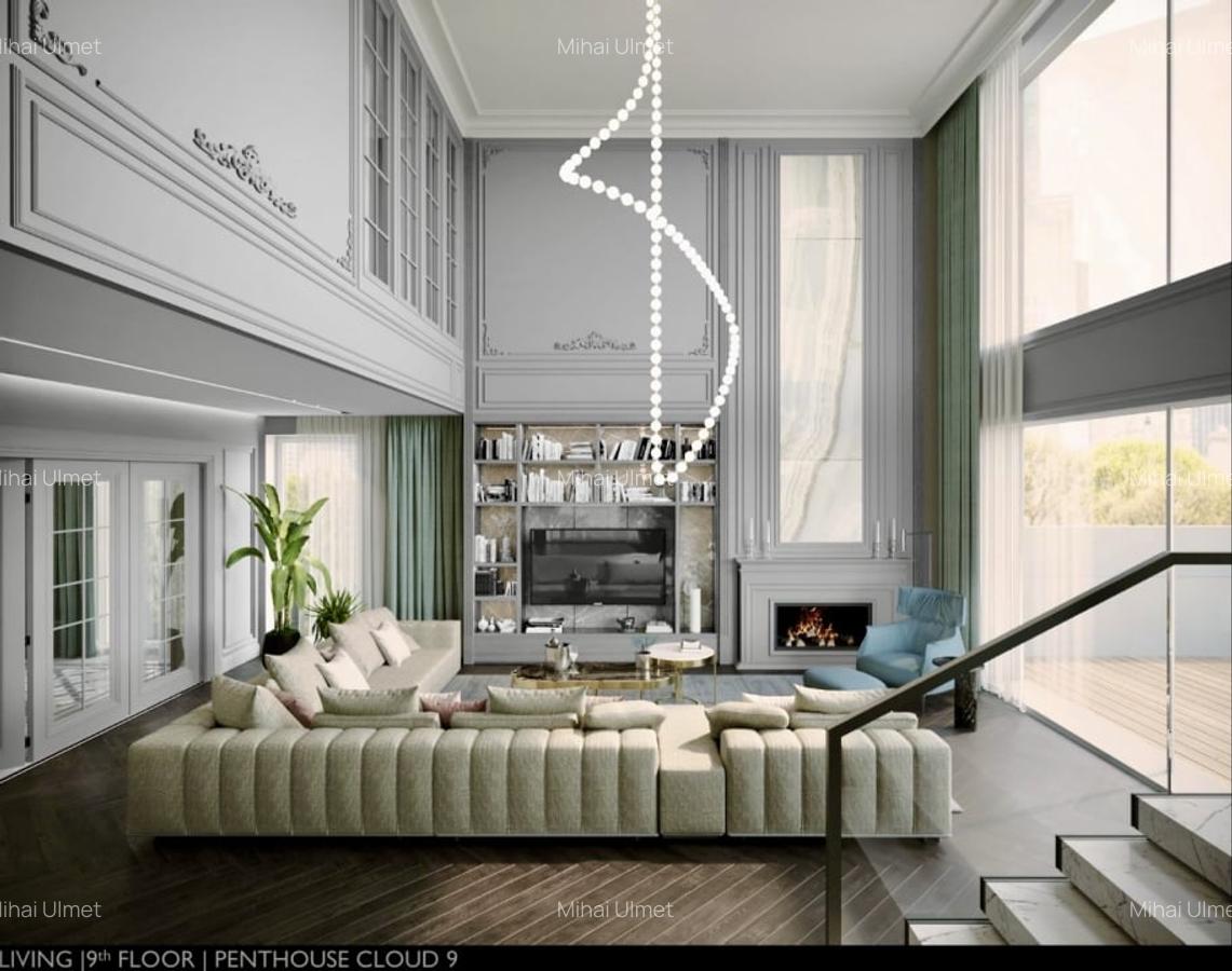 Com 0%| Cloud9 Residence | PENTHOUSE RAFINAT 800 mp cu 4 locuri parcare | - 3