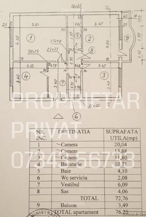 Apartament cu 3 camere decomandat în Obor - 9