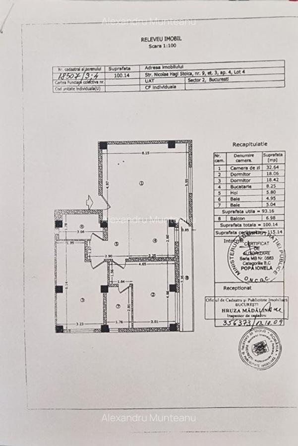 Apartament 3 camere Lux, zona Stefan cel Mare (Spital Colentina) - 13