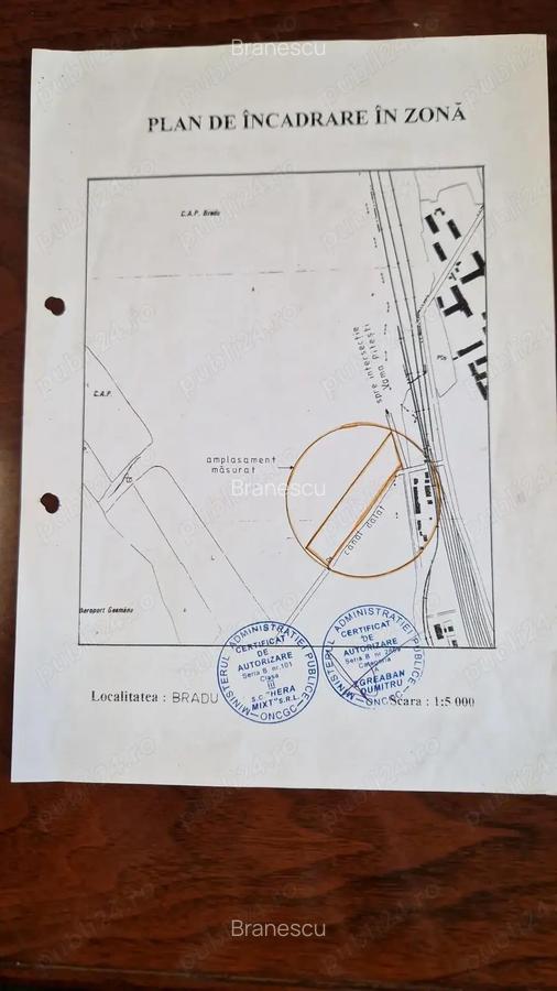 Vand teren intravilan, curti-constructii, drumul Cetului, in spate la Auchan, Bradu - 5