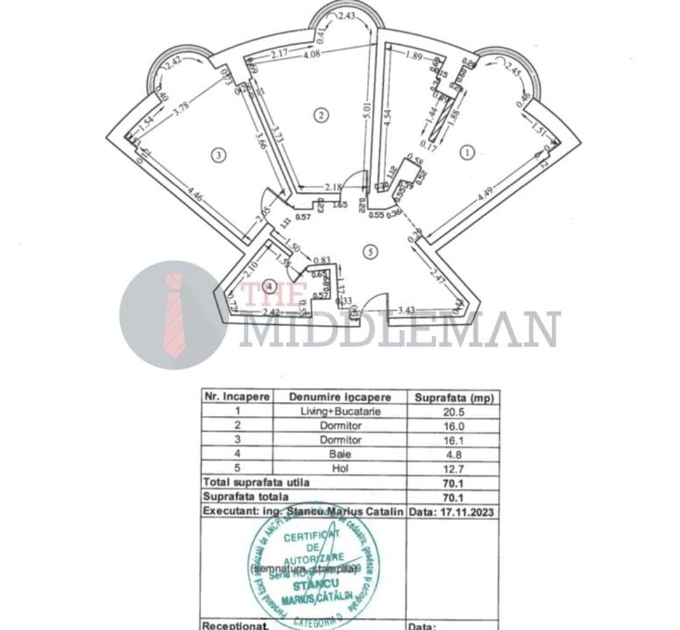 Apartament cu 3 camere - rond  ALBA IULIA - UNIRII - 8