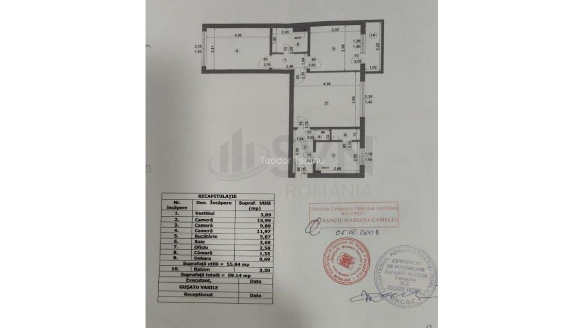 REA1025839 Apartament 3 camere Podul Grant - 11