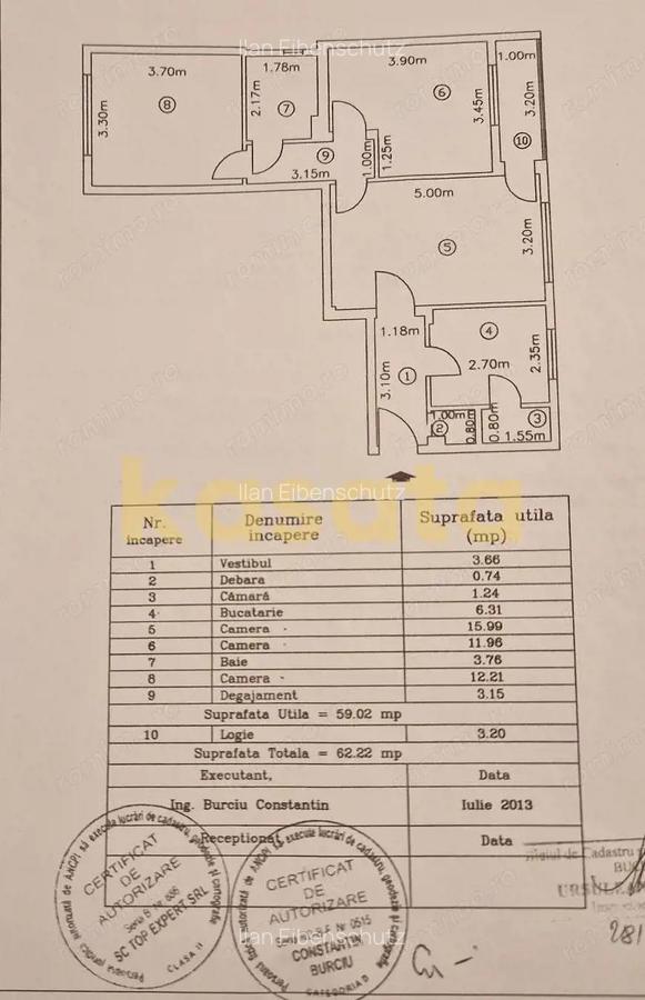 Apartament 3 Camere Giule?ti | Renovat | 62mp | Etaj 2 | Langa Parc - 10