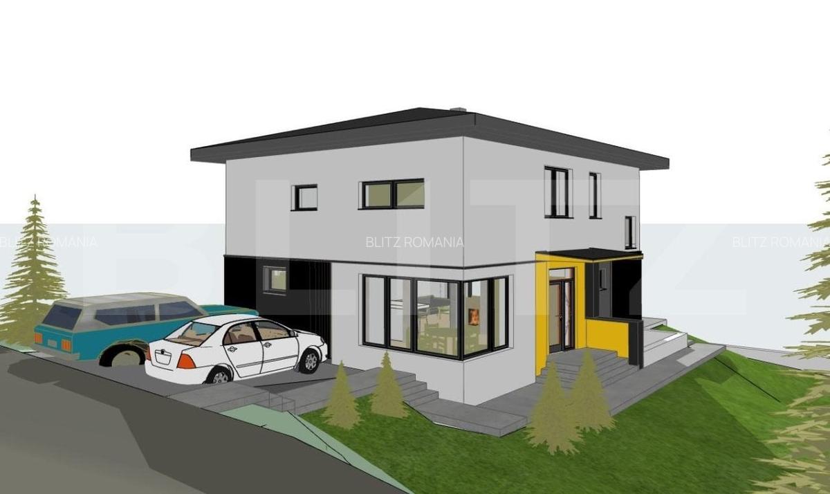 Casa 191 mp la rosu, teren 550 mp, zona profi, vedere panoramica - 3