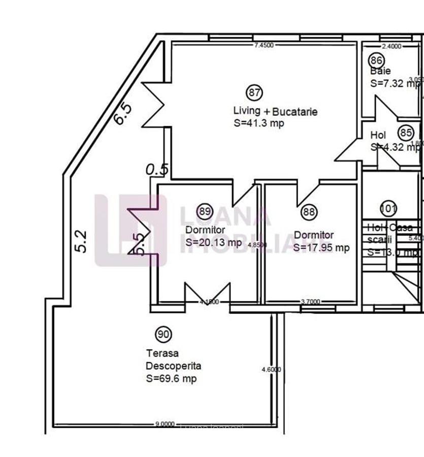 Penthouse 3 camere de vanzare | Arhitectilor | NOU | terasa 70 mp | finisat la c - 7