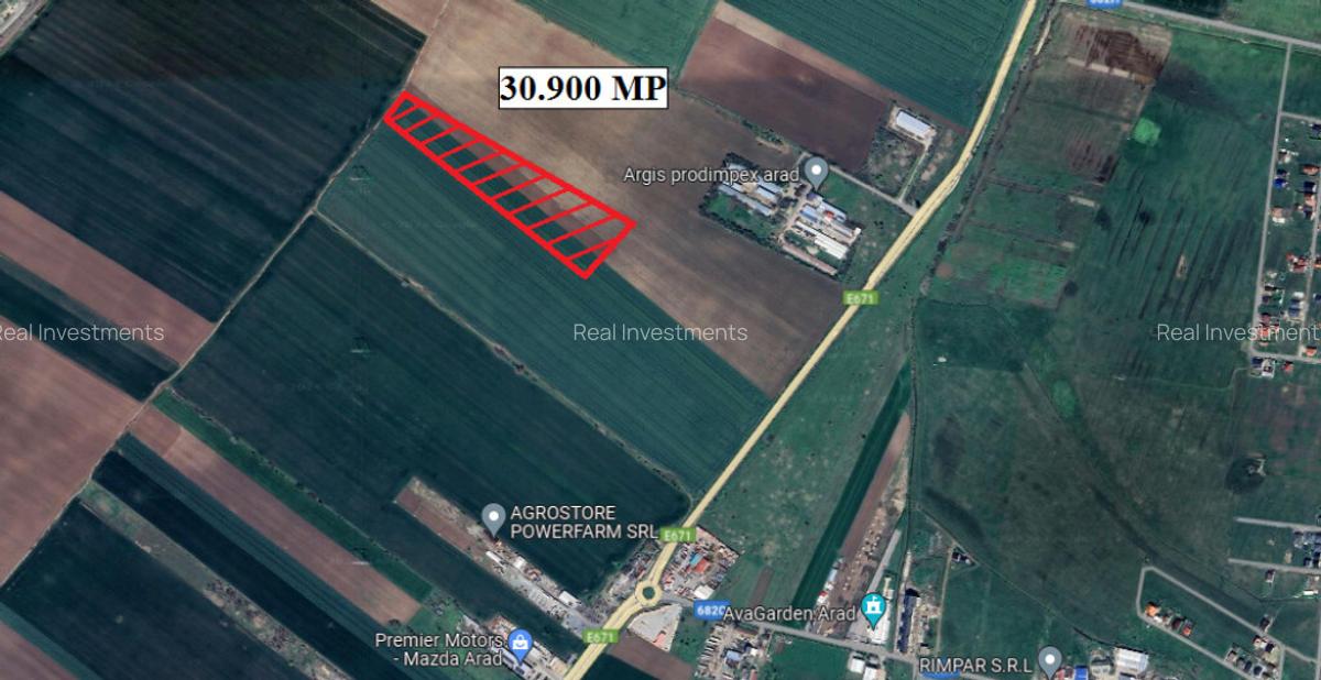 Teren extravilan arabil 30900 mp in Arad - ID : RH-40203-property - 1