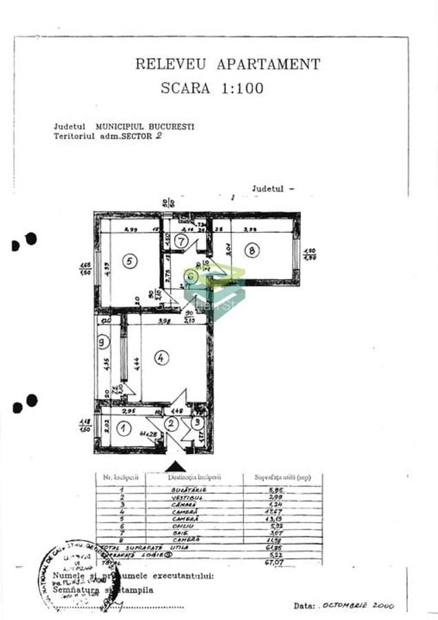 Apartament cu 3 camere la 500m de Metrou Obor renovat - 23