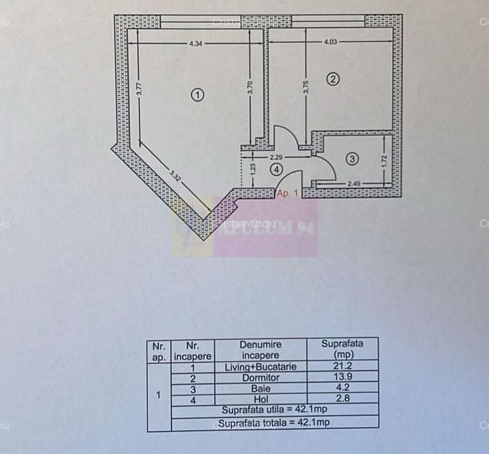 Apartament 2 camere 42mp Popești zona linistita - 6