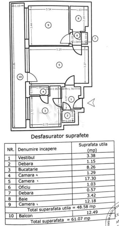 2 camere - Dristor - decomandat - 4/10 - metrou - 1
