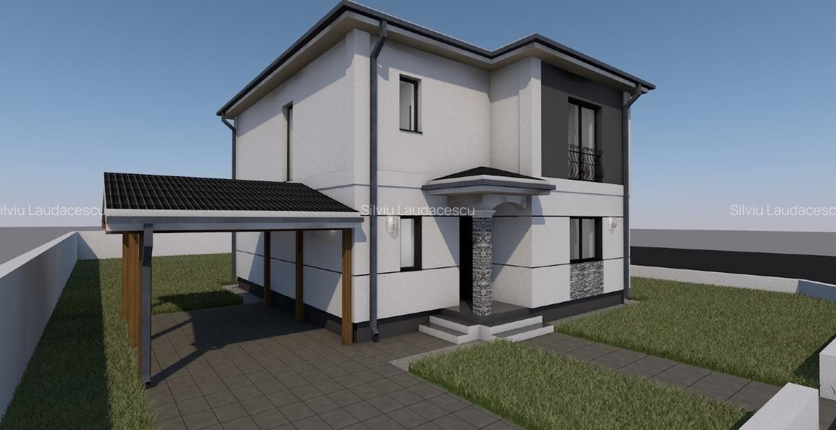 Proprietar . Casa individuala P+1Etaj. 3 Dormitoare. 1 Birou. 3 Bai. Carport - 13