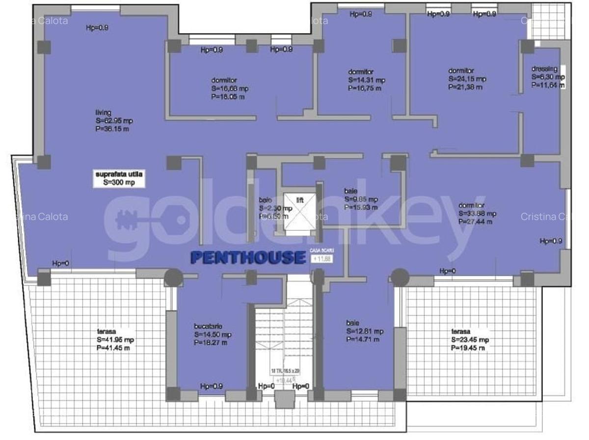 Apartament penthouse cu 5 camere | 65mp terase - 12