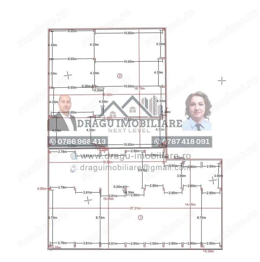 Structura metalica tip showroom/service Tecuci demontabila - 1