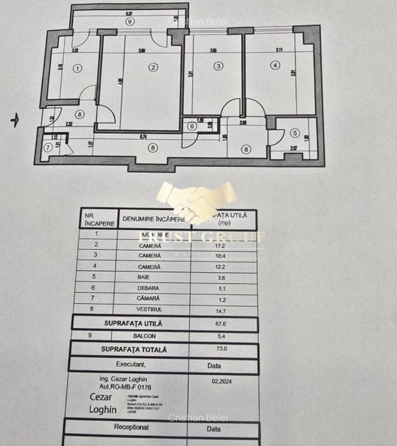 3 camere Victoriei-Titulescu - 17