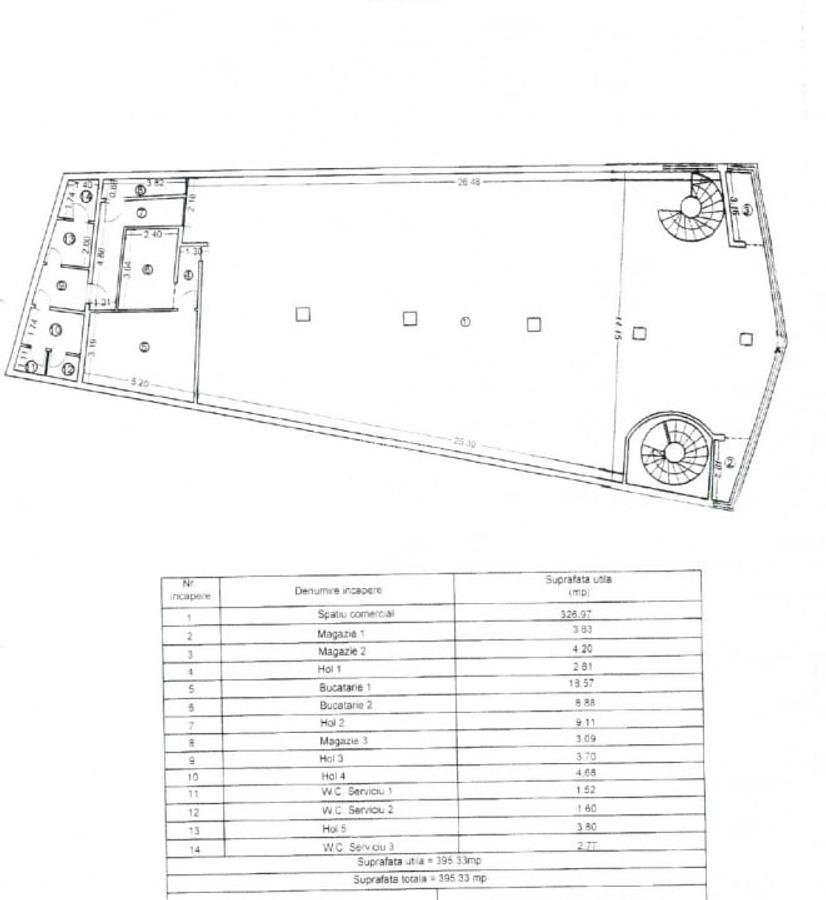 Ultracentral , spatiu comercial , 396 mp. - 1