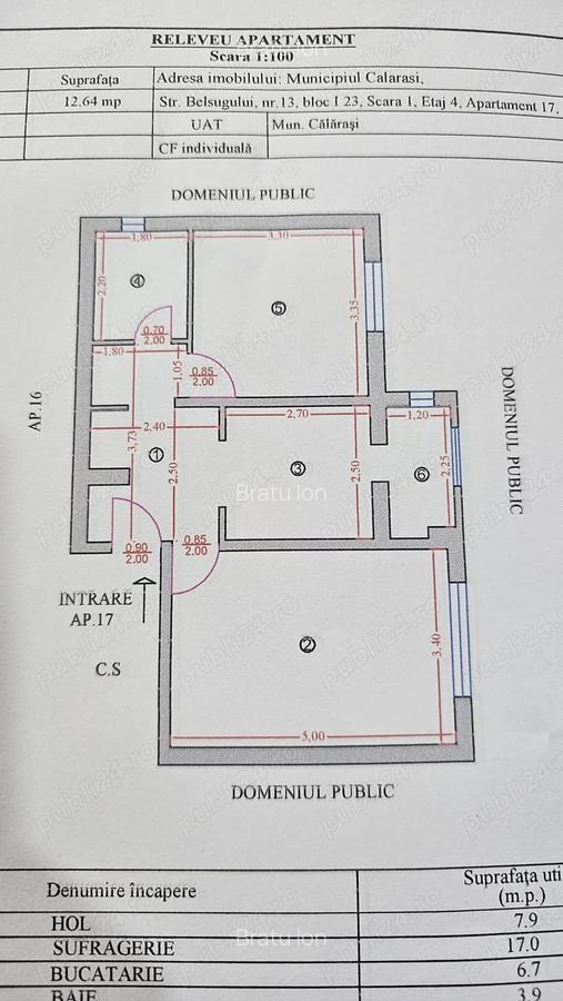 Vand apartament oras Calarasi - Orizont - 1