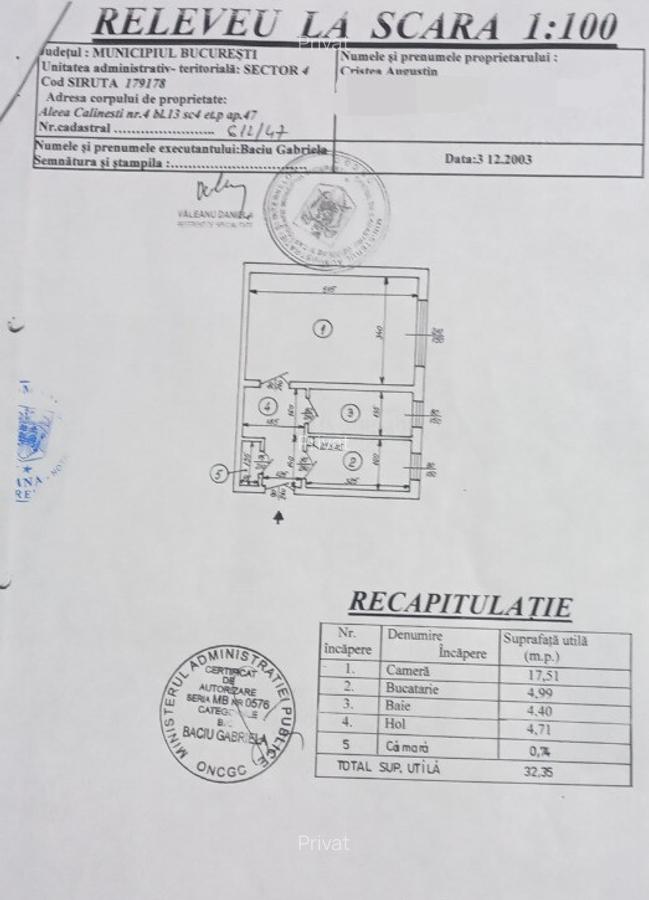 Proprietar,vand garsoniera, Str.Caline?ti, (?os.Giurgiului), sector 4. - 7
