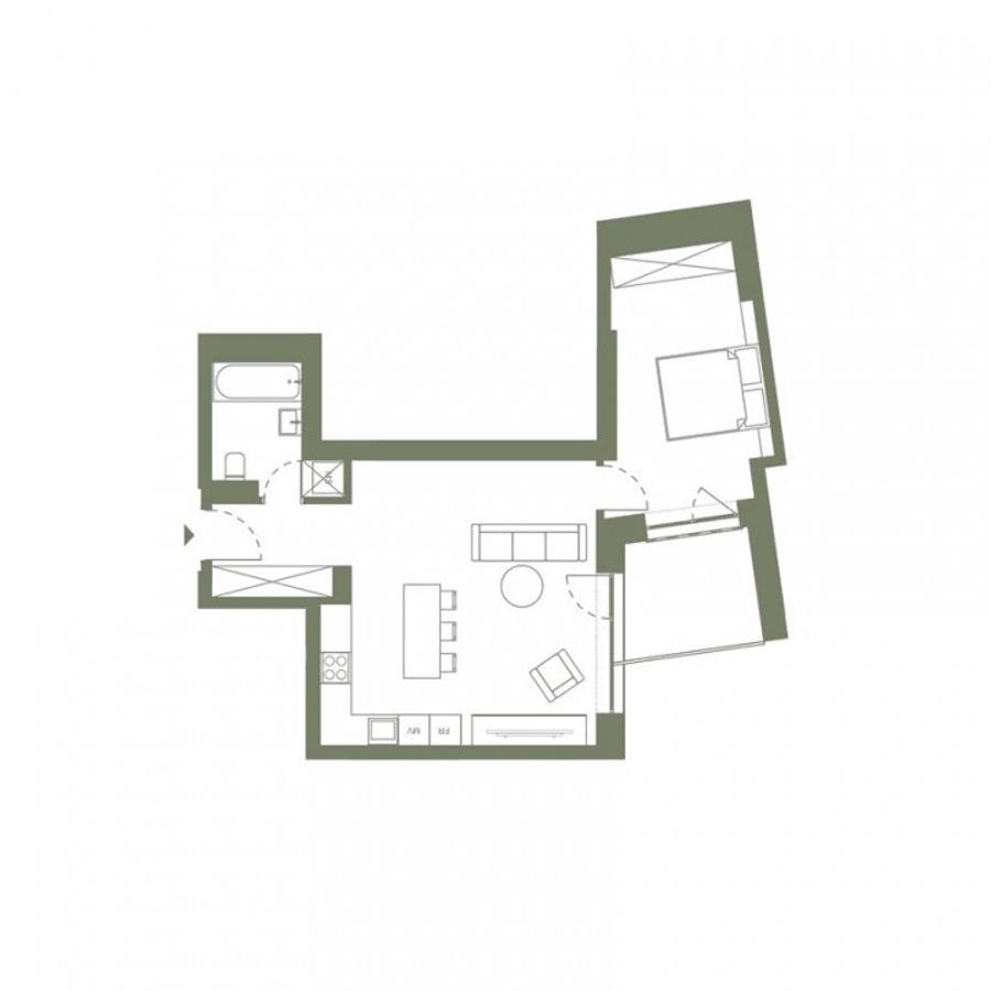 Apartament cu 2 camere de vanzare, zona semicentrala, finisat! - 2