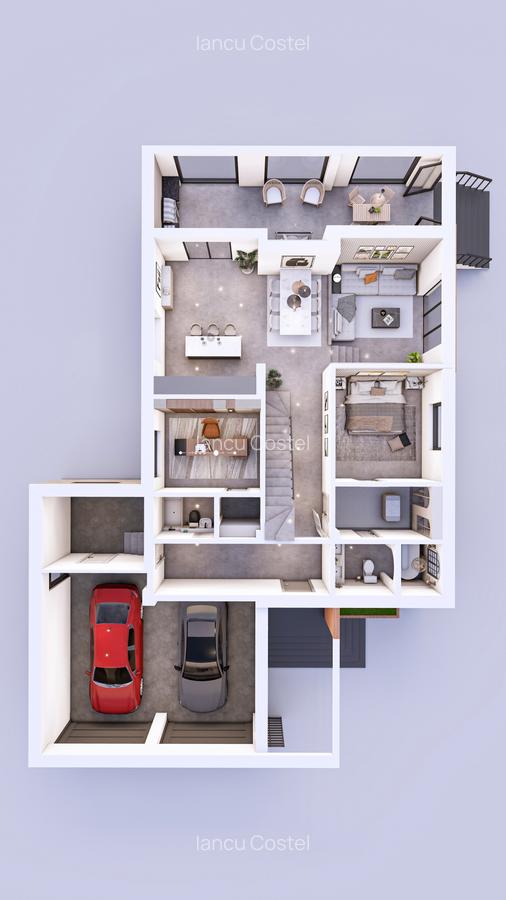 Vilă individuală exclusivistă, 5 camere 300mpu, teren 900mp, pădure Balotești - 9