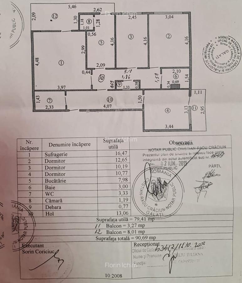 Vanzare apartament 4 camere dec, in Galati, Micro 39A, sup.91mp, mobilat - 19 Vanzare apartament 4 camere dec, in Galati, Micro 39A, sup.91mp, mobilat - 19