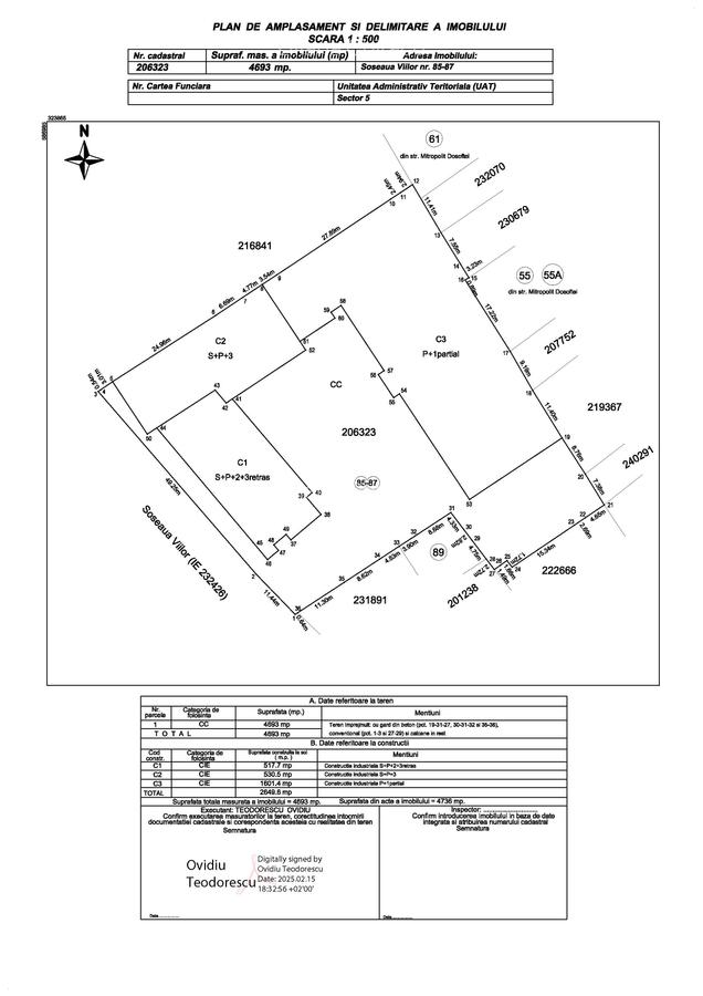 PROPRIETATE UNICA IN BUCURESTI - 5660 MP, TEREN 4736 MP - "VIILOR" - 1