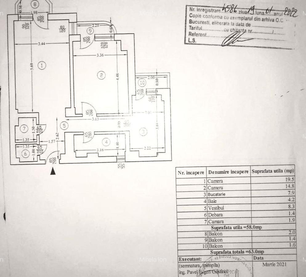 Vanzare Apartament 2 Camere Bulevardul Unirii Fantani - 2