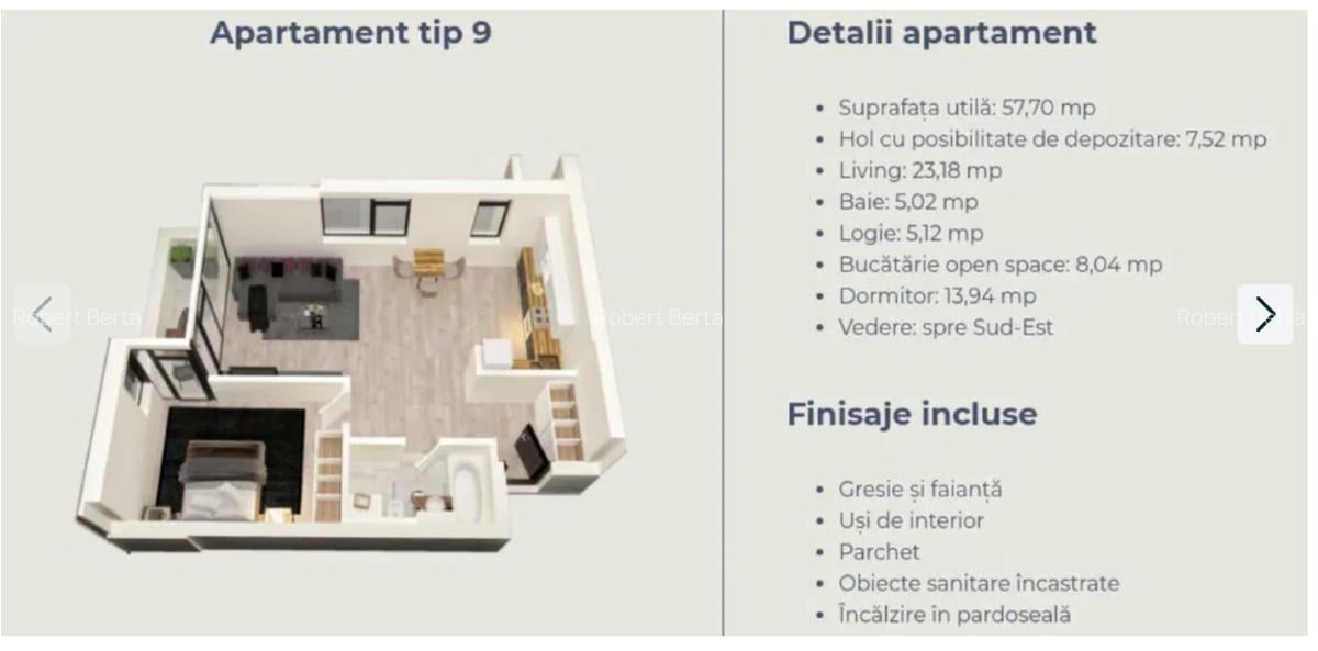 Apartament cu 2 camere semidecomandat în Central - 4