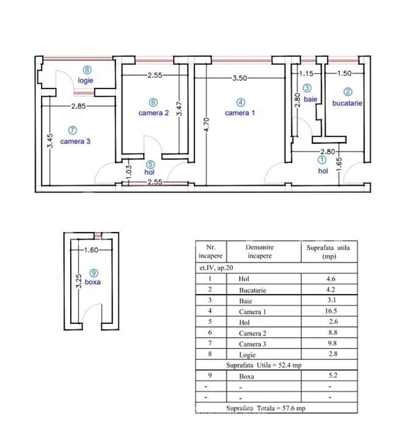 SX533 Dacia, Apartament 3 camere - necesita renovare - 1