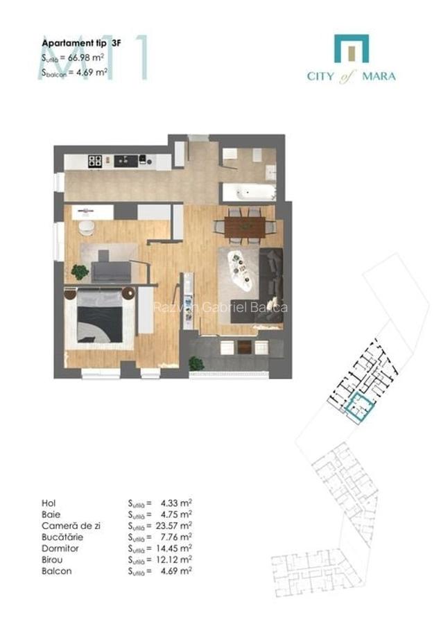 COMISION 0% | 2,3,4 Camere | City of Mara | Pozitie centrala - 2