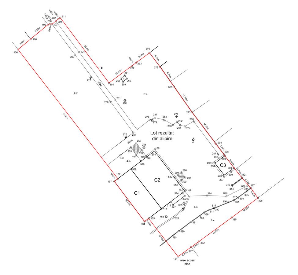 Teren Construcții intravilan de 3223 mp, în Județean - 3