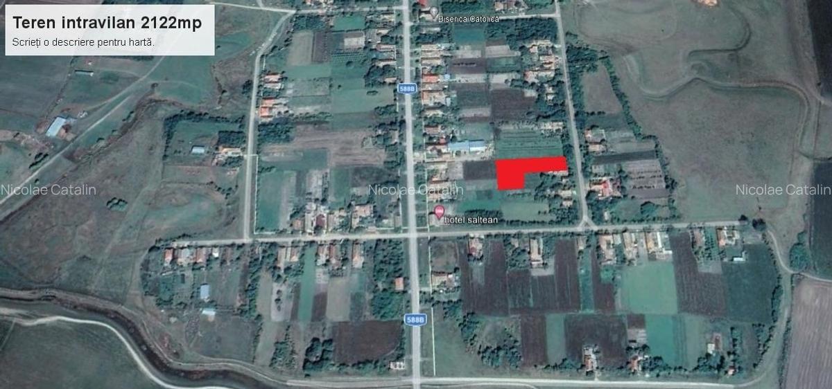 Comision 0% - Percosova, teren intravilan 2.122mp, front stradal 17.70ml - 1