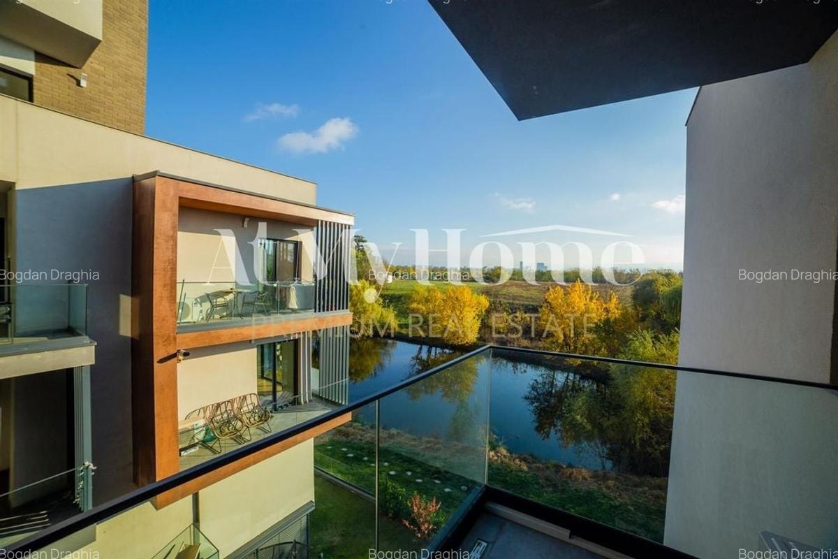 Apartament SUPERB cu 2 camere, Vedere LAC, Mobilat Premium, terasa, parcare - 4
