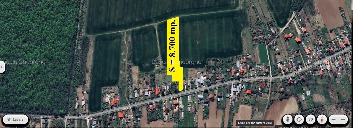 CIOLPANI-Str. Tiganesti, cu acces direct din DJ101C, 8.700 mp. teren intravilan - 1