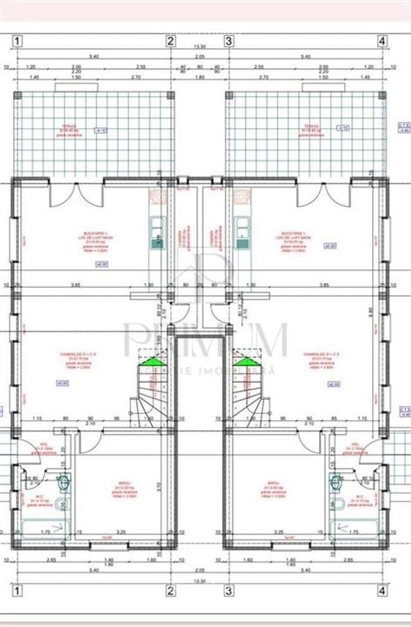 Duplex individual - personalizare interioara - 5 camere - 2