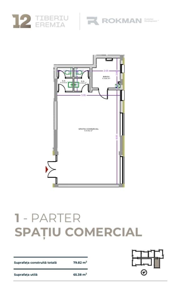 Dezvoltator: Spatiu comercial 65 mp, Rokman Tractorul - 5 Dezvoltator: Spatiu comercial 65 mp, Rokman Tractorul - 5