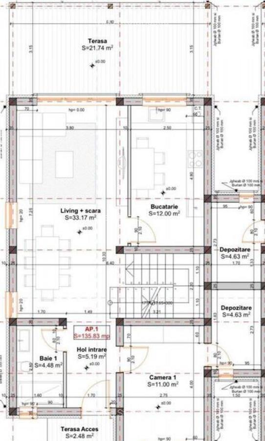 GIROC IQ - Duplex despartit - 5 Camere - 3 Bai - Teren gene - 1
