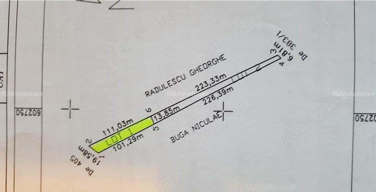 Teren intravilan, Ganeasa- Ilfov, 1.655 mp, 58.000 euro - 3