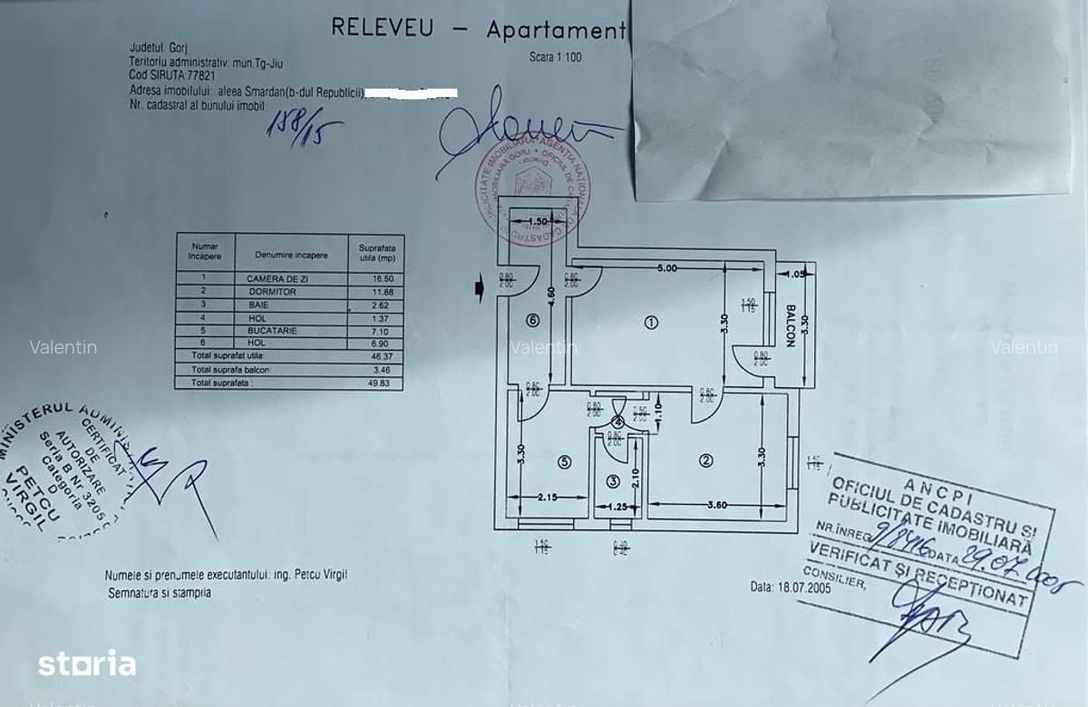 Apartament cu 2 camere de vazare in zona centrala - 9