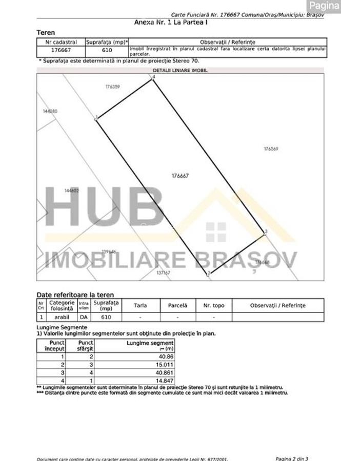 Teren Centru Stupini | Str. Augustin Tatar | Utilitati | Asfalt | 610mp - 7