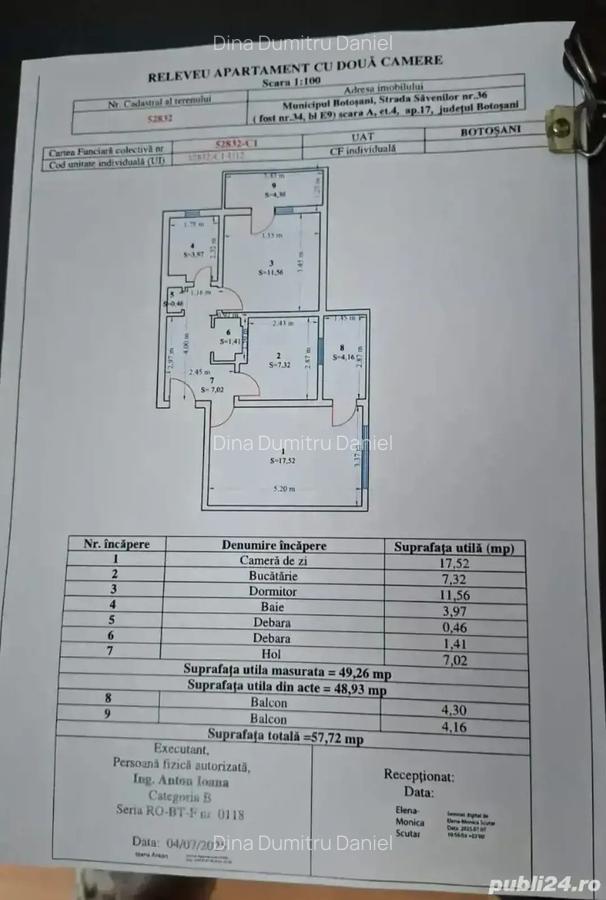 Apartament de vanzare zona centrala Boto?ani - 1