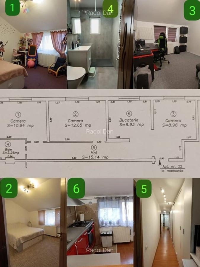 Apartament 3 camere de vânzare – Calea Aradului, lângă Piața Verde, 8 min de Iul - 1