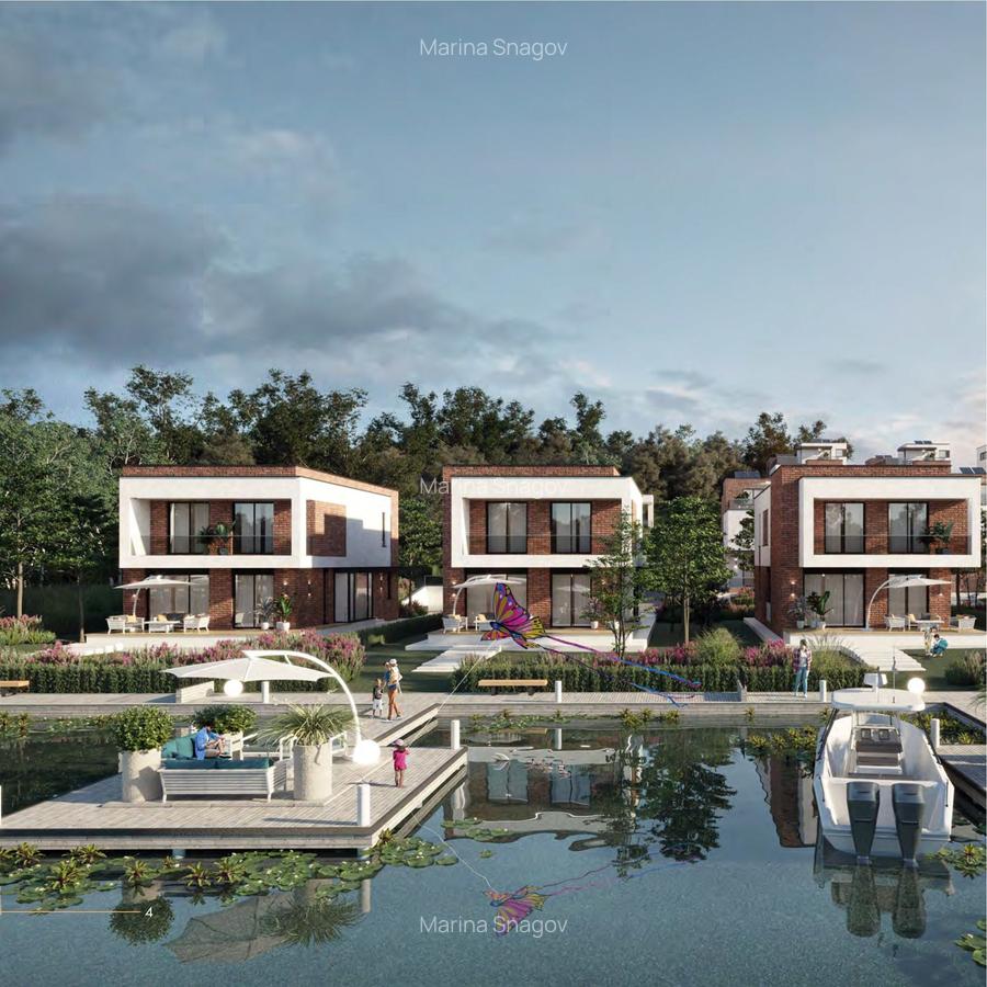 Complex rezidențial cu vile la malul lacului-Marina Snagov - 1