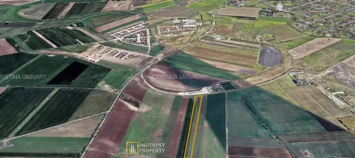 Vanzare teren agricol, Arad acces DJ Arad-Iratos- 1,29 ha - 3