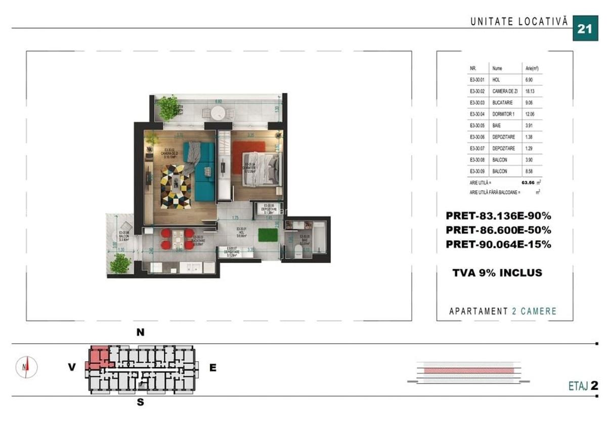 Pallady-Apartament decomandat, 2 camere, finisaje premium - 4