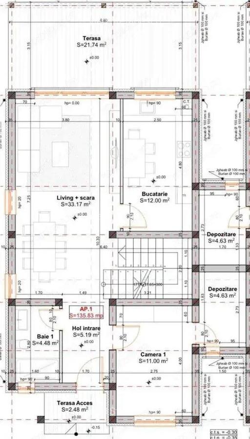 GIROC IQ - Duplex despartit - 5 Camere - 3 Bai - Teren generos - Finisaje premium - 1