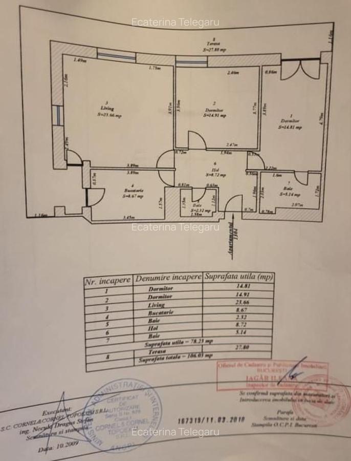Apt 3 camere, decomandat, ASMITA GARDENS, comision zero, negociabil, metrou - 7